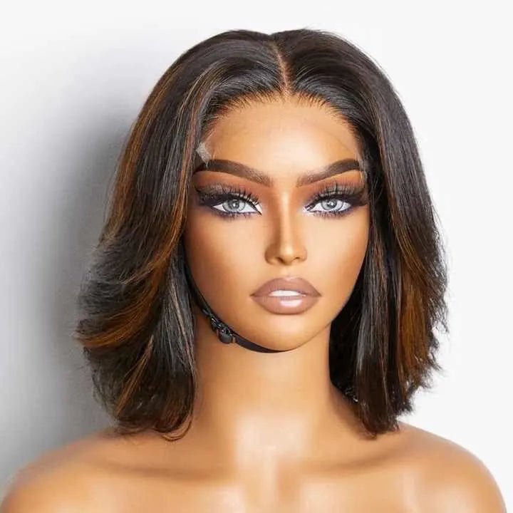 Straight Highlight Bob Wig