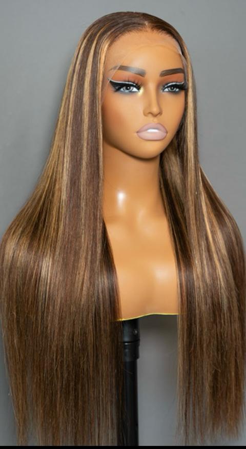 13*4 Frontal (BLONDE/HIGHLIGHTS WIG/BUNDLE)